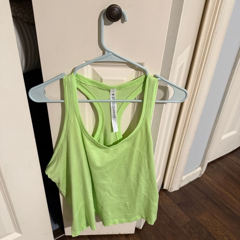 Lululemon Athletica Neon Green Tank Top